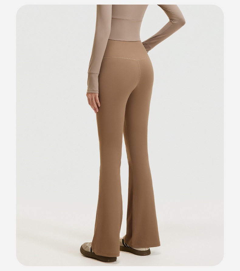 Surge Surge Surge Surge Surge Flared For Women High Waist Hip Lift Barely There Feel Sports Wide Leg Pilates Training Fitness Yoga Bell Bottom Pants_desvips.com