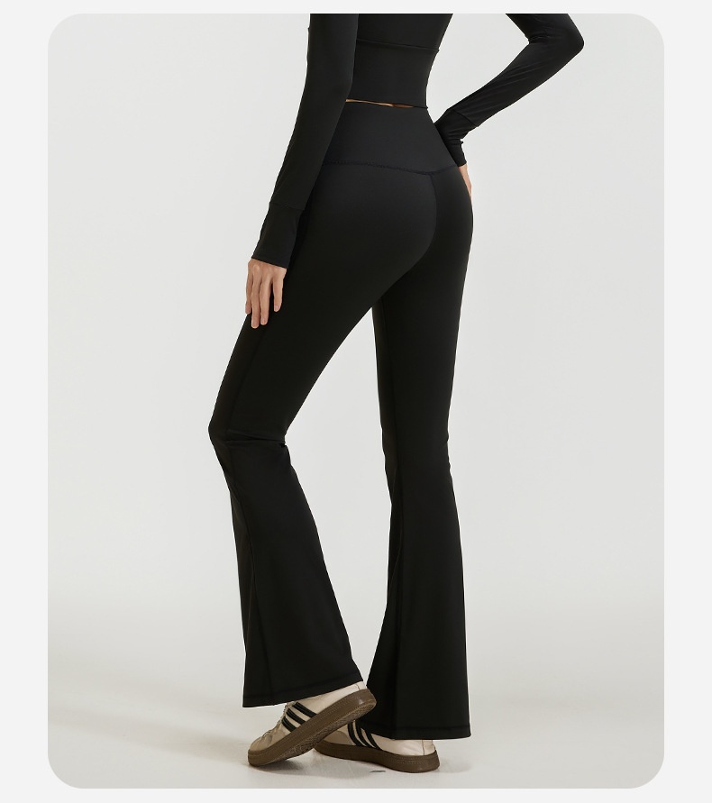 Surge Surge Surge Surge Surge Flared For Women High Waist Hip Lift Barely There Feel Sports Wide Leg Pilates Training Fitness Yoga Bell Bottom Pants_desvips.com