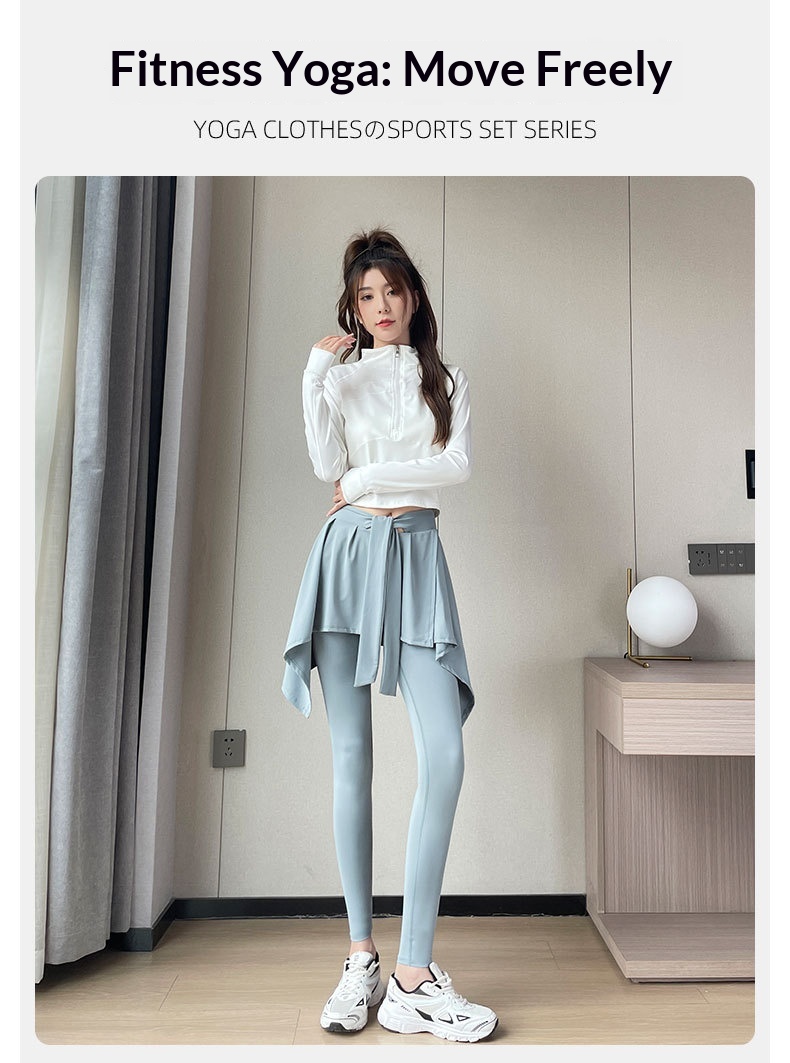 Surge Sports Suit Women 2024 New High-end Yoga Wear Fitness Climbing Badminton Skirt Pants Morning Running Clothes_desvips.com