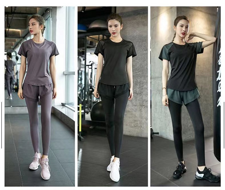 Surge New Professional Sleeve Long Pants Autumn Yoga Sports Loose Slimming Running Quick Dry Fitness Women Suit_desvips.com