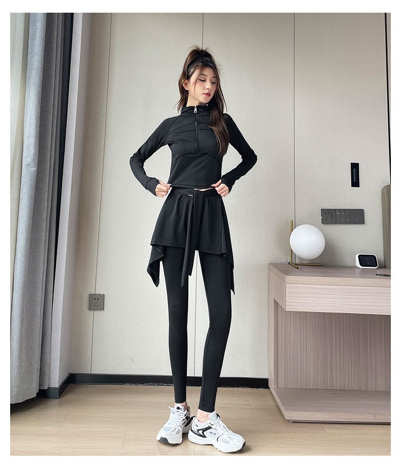 Surge Sports Suit Women 2024 New High-end Yoga Wear Fitness Climbing Badminton Skirt Pants Morning Running Clothes_desvips.com