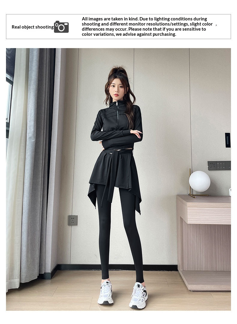 Surge Sports Suit Women 2024 New High-end Yoga Wear Fitness Climbing Badminton Skirt Pants Morning Running Clothes_desvips.com