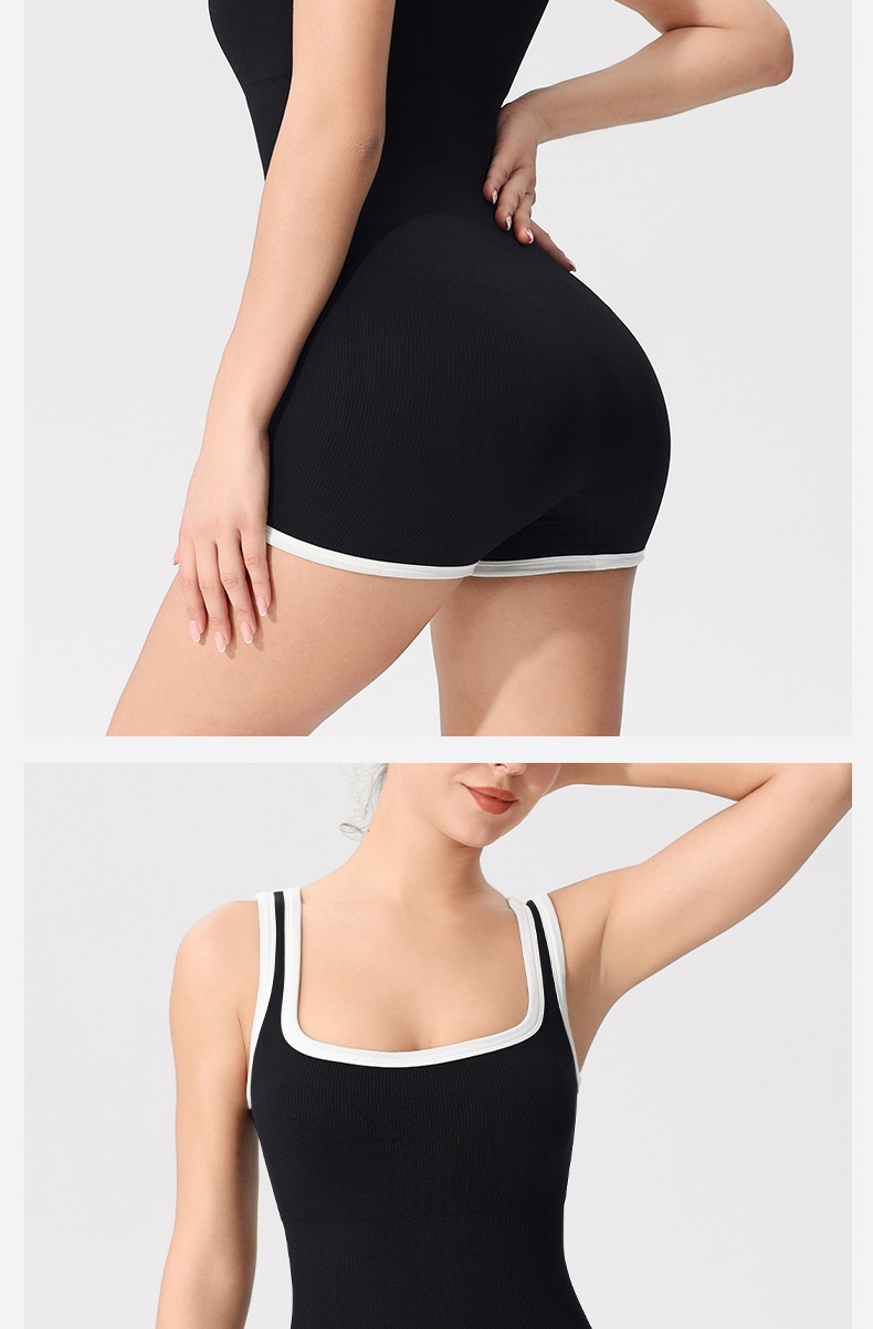 Surge High-End One-Piece For Women, Fitness Backless Leotard, Dance Sports Tight With Chest Pads, Aerial Yoga Suit_desvips.com