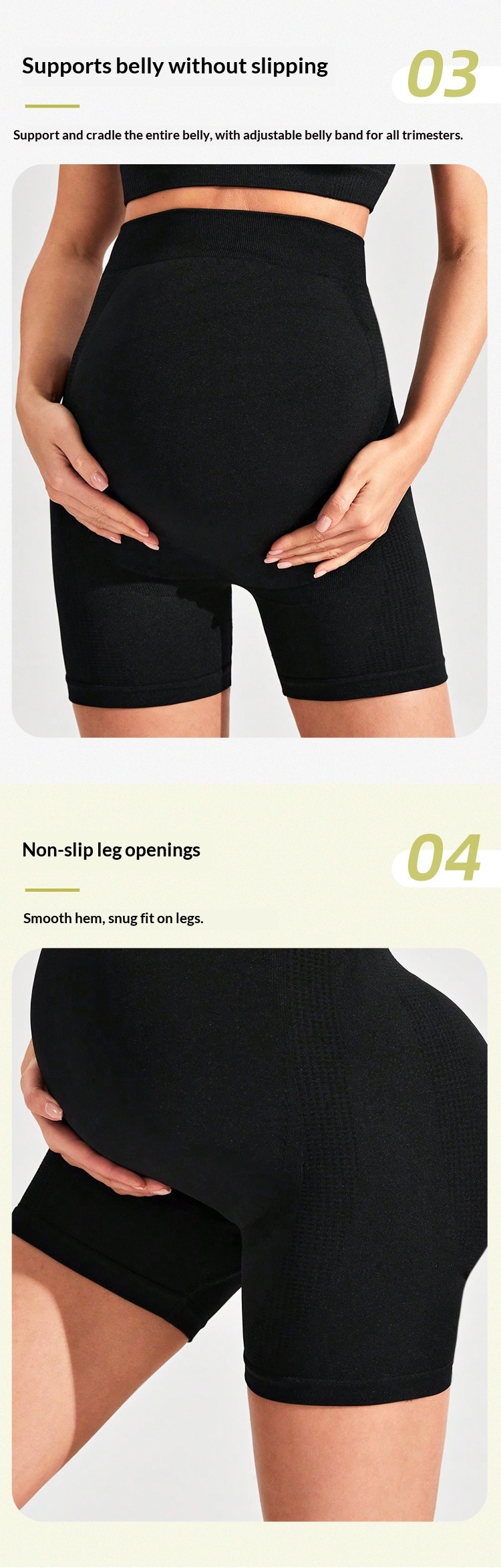 Surge Maternity Yoga Set For Women, New Seamless Backless Sports Bra And Butt-Lifting Fitness Shorts_desvips.com