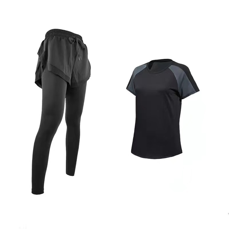 Surge New Professional Sleeve Long Pants Autumn Yoga Sports Loose Slimming Running Quick Dry Fitness Women Suit_desvips.com