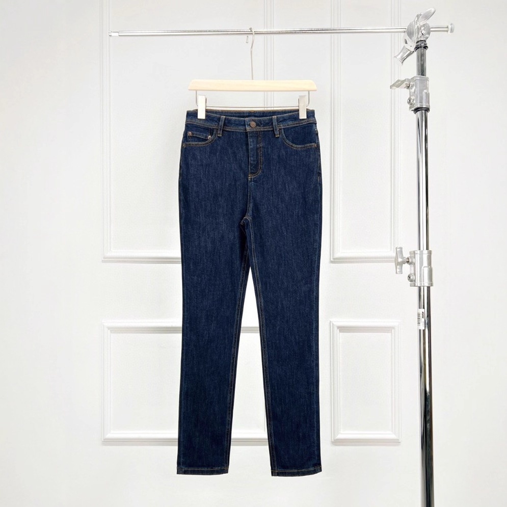 ELLE Special Offer Clearance Ella Beautiful Blue High-Waisted Slim Fit Waist-Cinching Leg-Lengthening Straight-Leg Jeans For_mkmklike.com