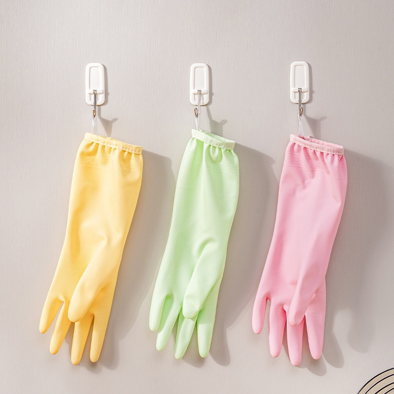 Lillian Household Cleaning Dishwashing Women, Soft Rubber Latex Waterproof Non-Slip Gloves Washing Dishes And Clothes, Suitable_voghion.com