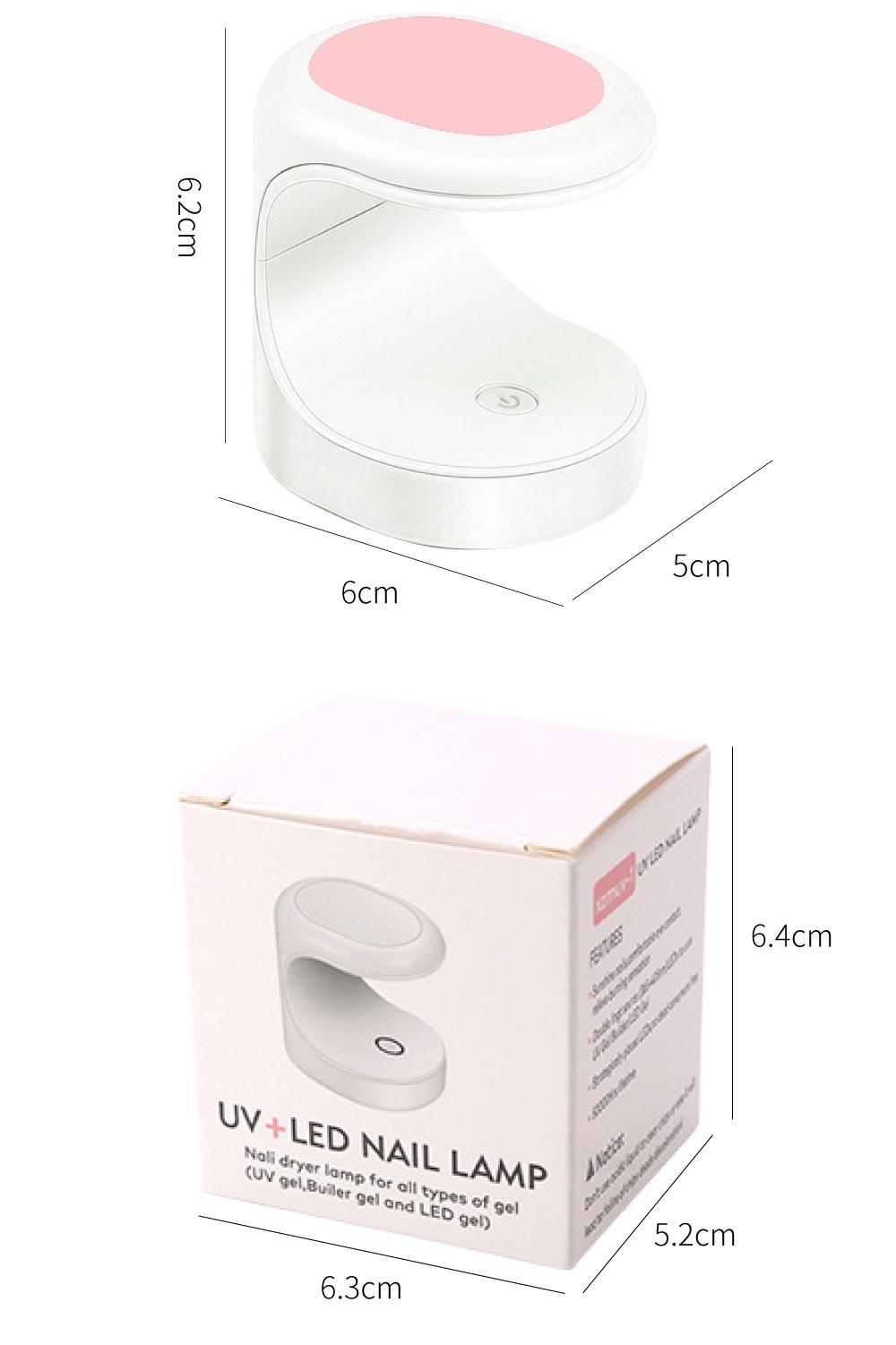 Cross-Border New Mini Egg-Shaped UV Compact Portable Curing Lamp USB Interface Nail Dryer_voghion.com