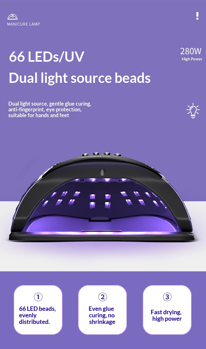 Fabrika Üretimi Hızlı Kuruyan Jel Oje UV Kürleme LED Tırnak Lambası_voghion.com