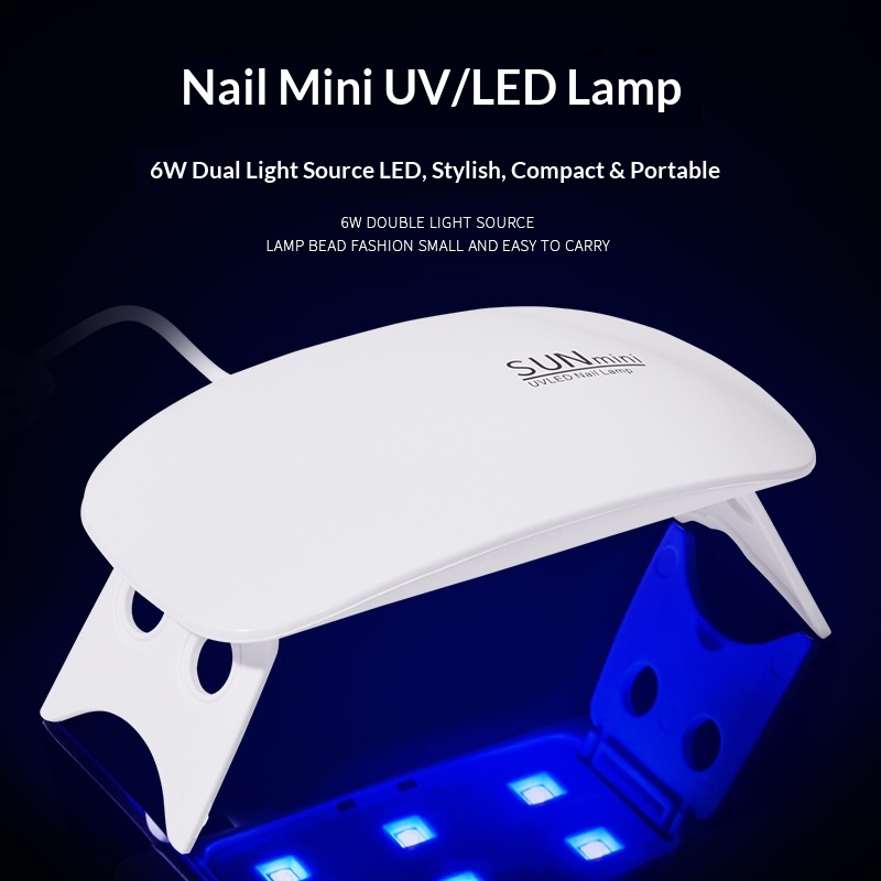 Mini SUNMINI USB Small UV Mouse Portable Foldable Nail Curing Lamp_voghion.com