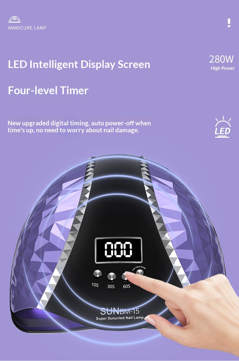 Fabrika Üretimi Hızlı Kuruyan Jel Oje UV Kürleme LED Tırnak Lambası_voghion.com