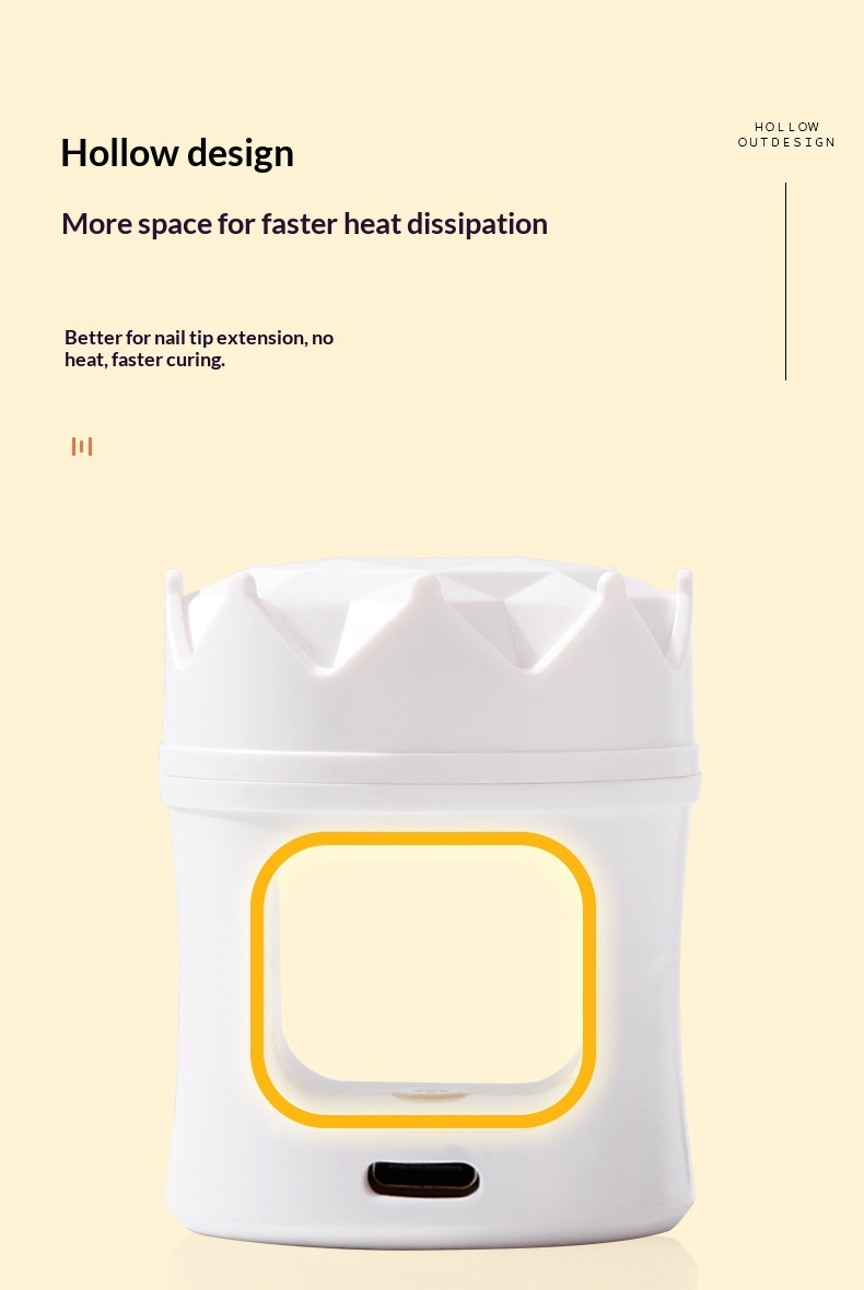 Factory Custom Mini UV Polish Gel Curing Fast-Drying Nail Lamp_voghion.com