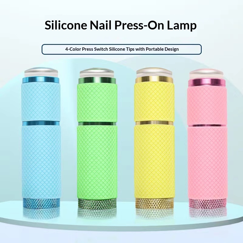 Cross-Border Silicone Press Flashlight Nail Art Embossing Sticker Sequin Sticky Drill Mini Handheld Auxiliary Tool_voghion.com