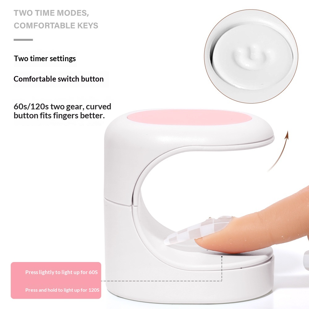 Cross-Border New Mini Egg-Shaped UV Compact Portable Curing Lamp USB Interface Nail Dryer_voghion.com