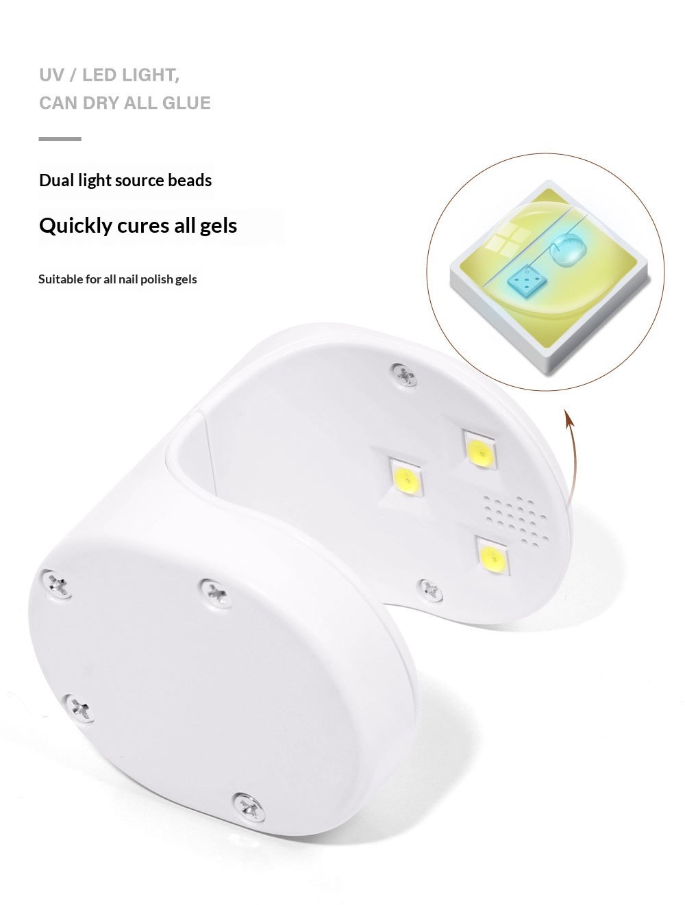Cross-Border New Mini Egg-Shaped UV Compact Portable Curing Lamp USB Interface Nail Dryer_voghion.com