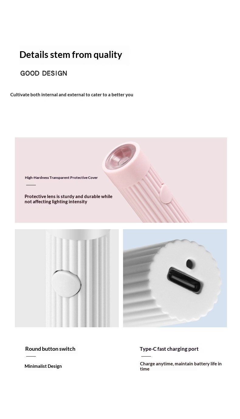 Tragbare, wiederaufladbare Mini-UV-Nagellampe mit Strahler für schnelles Trocknen_voghion.com