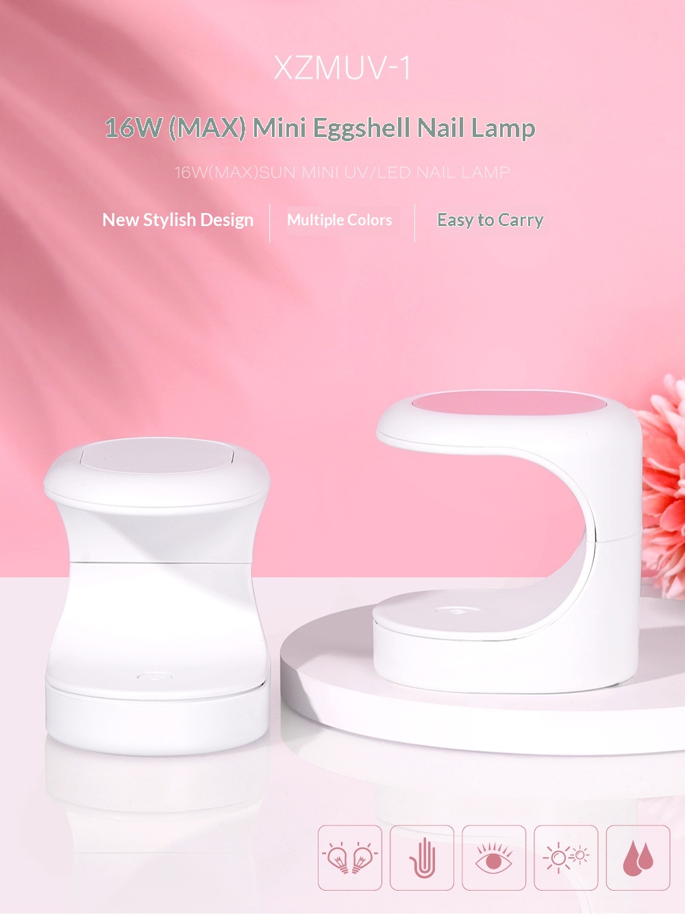 Cross-Border New Mini Egg-Shaped UV Compact Portable Curing Lamp USB Interface Nail Dryer_voghion.com