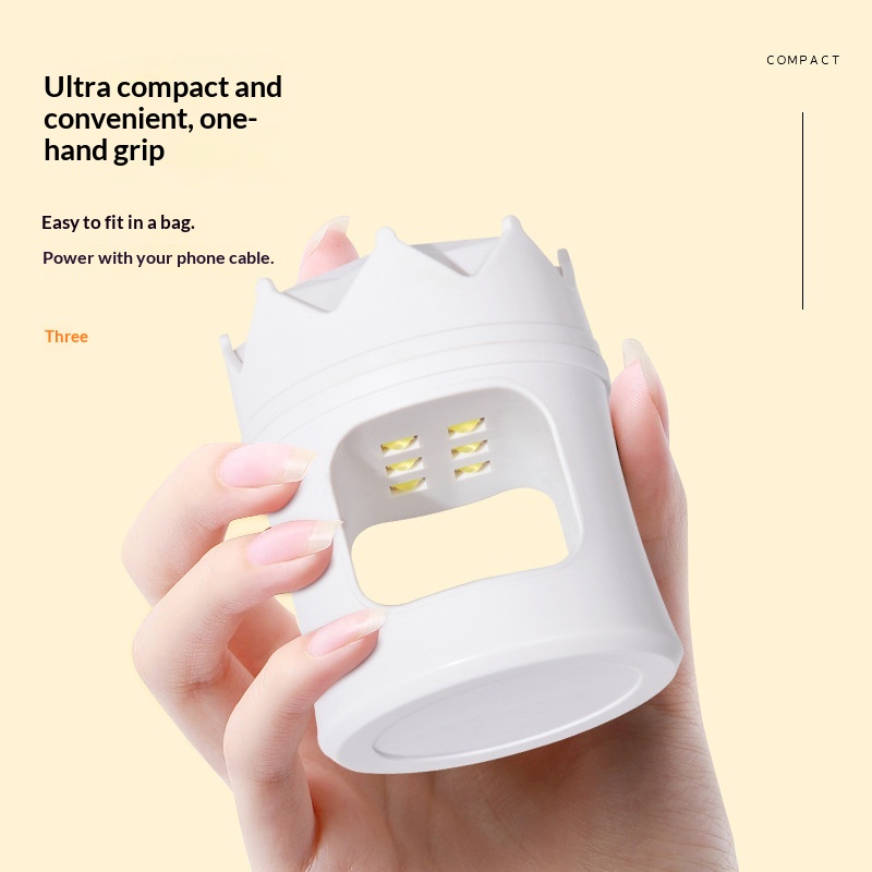 Factory Custom Mini UV Polish Gel Curing Fast-Drying Nail Lamp_voghion.com
