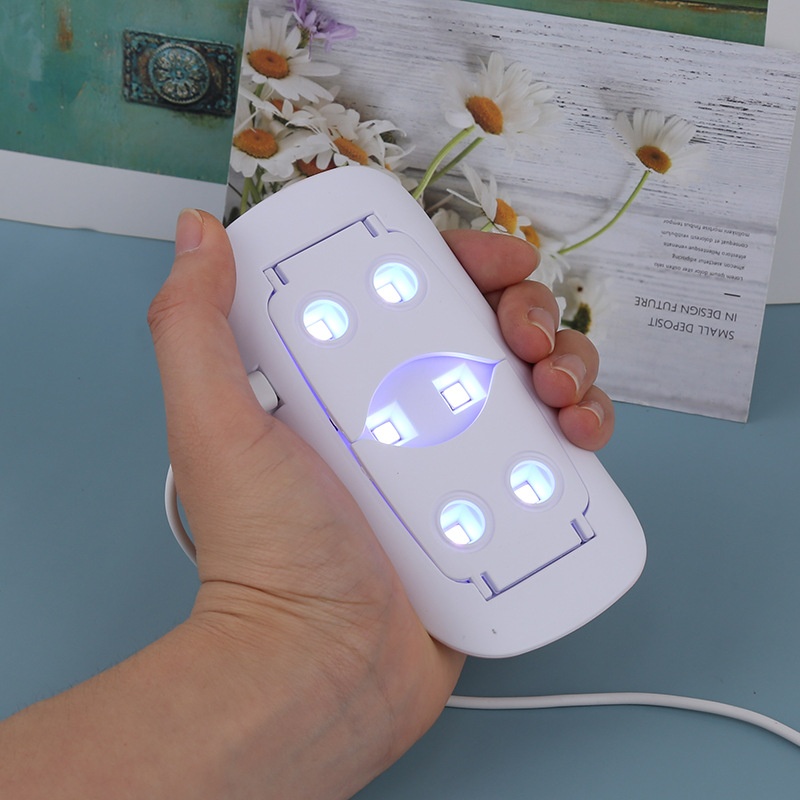 Sunmini Mouse Mini Handheld Foldable Nail Drying UV Curing Lamp_voghion.com