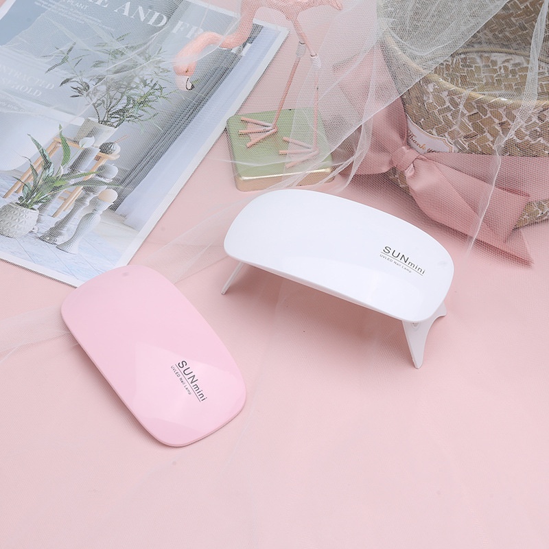 Sunmini Mouse Mini Handheld Foldable Nail Drying UV Curing Lamp_voghion.com