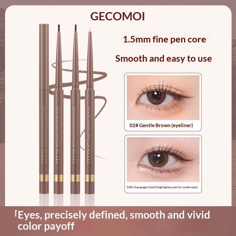 Gemeng Mingmu Eyeliner Gel Smooth Color Pearl Fine Flash Waterproof Long-lasting Smudge-proof Aegyo-sal Pen_voghion.com