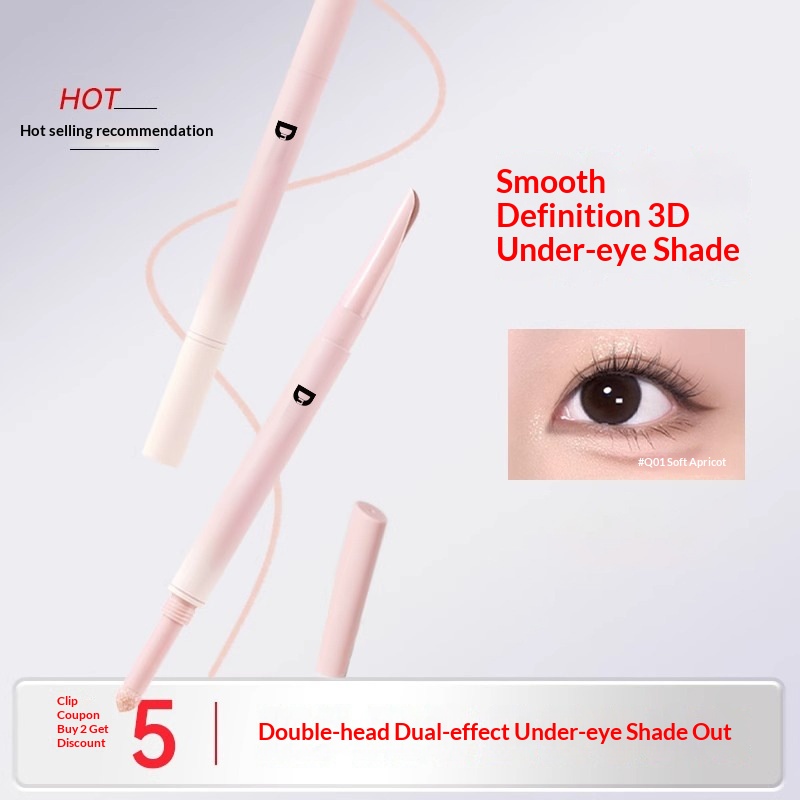 DN Crescent Double-Ended Dual-Ended Natural Shadow Two-in-One Waterproof Sweatproof Smudge-Proof Aegyo-sal Pen_voghion.com