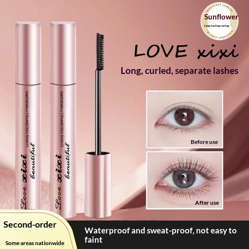 Lov Xixi Littl Sun Mascara Lngthning Curling Long-lasting Styling Dns Watrproof Swat-proof Smudg-proof_voghion.com