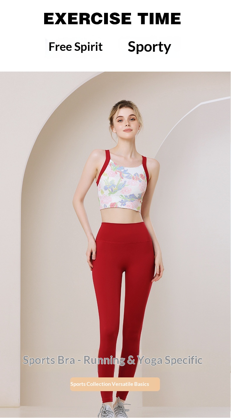 Surge Surge Clothing Sports For Women Shockproof Fixed One-Cup Fitness Bra Push-Up Running Yoga Wear Cross-Border_desvips.com