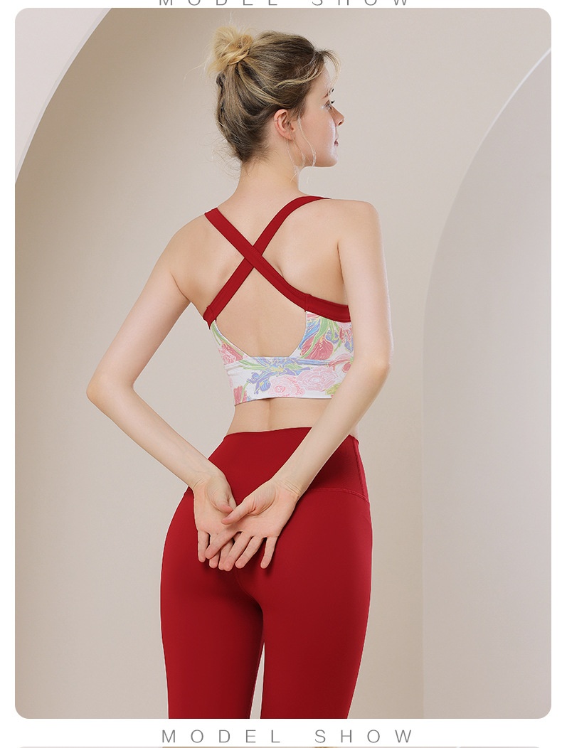 Surge Surge Clothing Sports For Women Shockproof Fixed One-Cup Fitness Bra Push-Up Running Yoga Wear Cross-Border_desvips.com