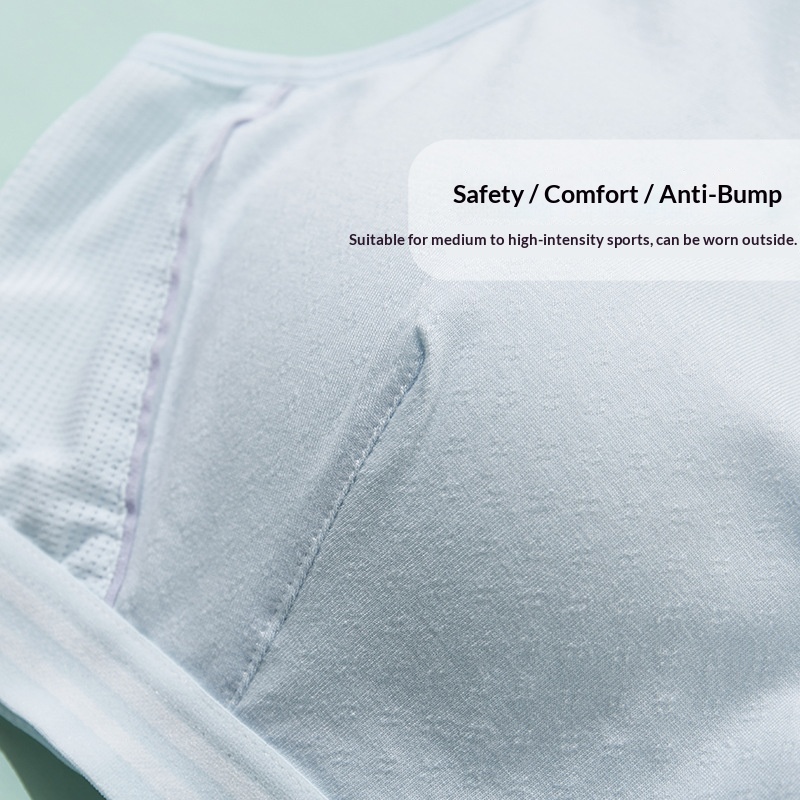 Surge Surge Sports Bra Shockproof Junior High School Students Small Vest Anti-Bump Cotton Lining Underwear Girls' Style_desvips.com