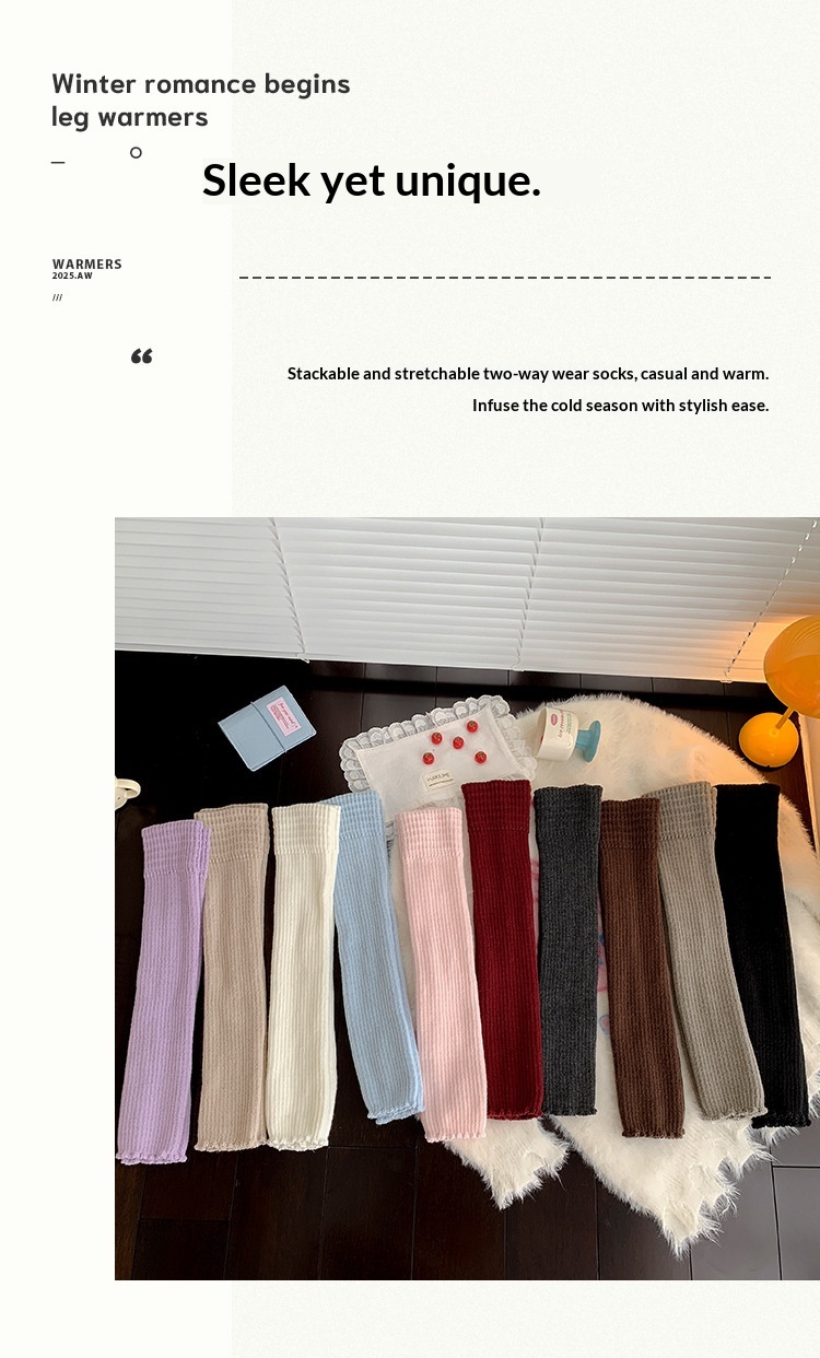 Surge [Yoga S] Women's Long Tube Over-the-Knee Thick Warm Leg Warmers For Autumn And Winter Pilates Adult Sports Fitness_desvips.com