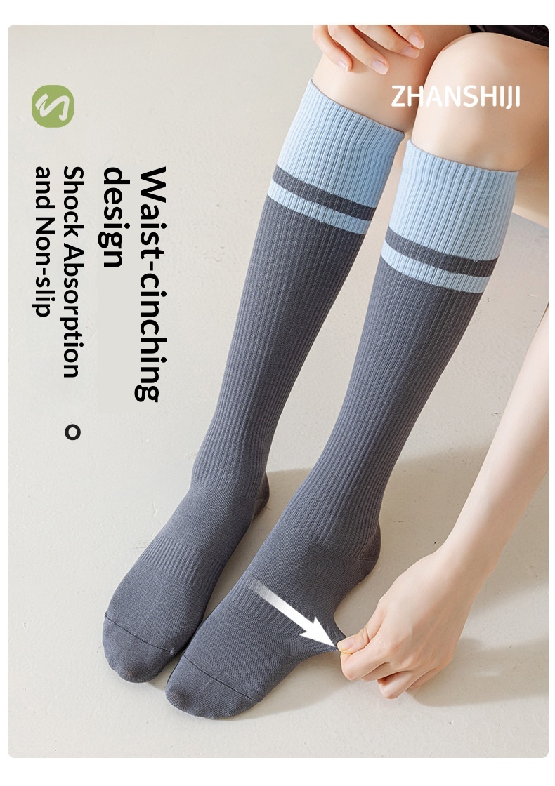 Surge For Women Sports Professional Fitness Running Jump Rope Muscle Energy Compression Mid-Calf Yoga Slimming Leg Socks_desvips.com