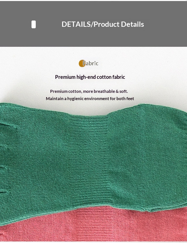 Surge Yoga Non-Slip Professional Women Five-Toe Sports Running Fitness Jump Rope Pressure Mid-Calf Pilates Socks_desvips.com