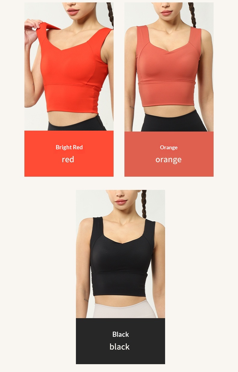 Surge Surge Yiwu Sports Factory High-Strength Shockproof Running Push-Up Bra Side Support Yoga Wear Fitness Vest_desvips.com