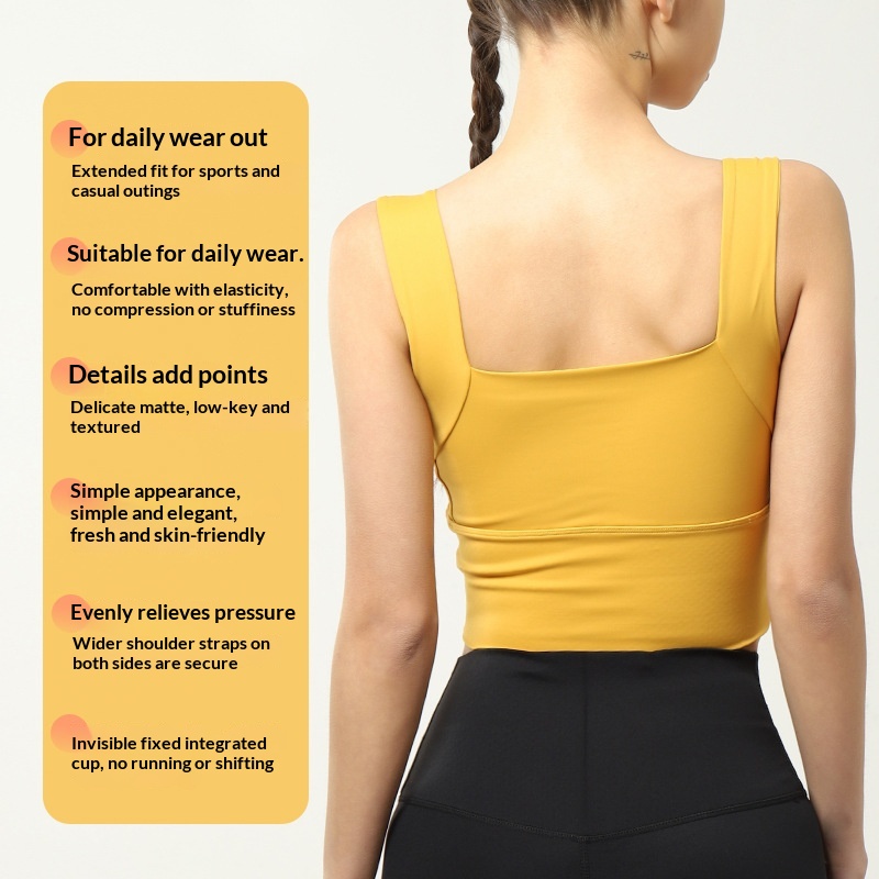 Surge Surge Yiwu Sports Factory High-Strength Shockproof Running Push-Up Bra Side Support Yoga Wear Fitness Vest_desvips.com