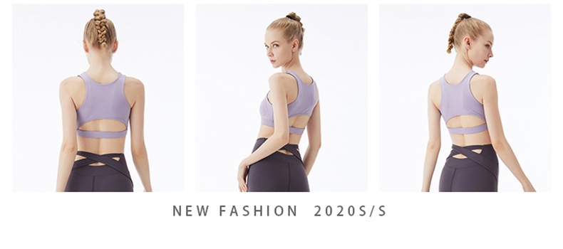 Surge Surge Trendy European And American Style New Nude Feel Sports Bra For Women Shockproof Yoga Vest Fitness Camisole Push-Up_desvips.com