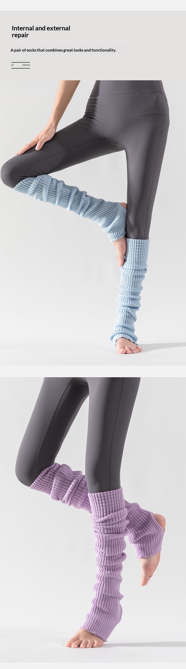 Surge [Yoga S] Women's Long Tube Over-the-Knee Thick Warm Leg Warmers For Autumn And Winter Pilates Adult Sports Fitness_desvips.com