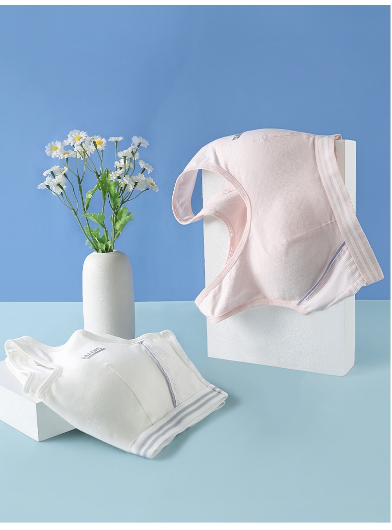 Surge Surge Sports Bra Shockproof Junior High School Students Small Vest Anti-Bump Cotton Lining Underwear Girls' Style_desvips.com