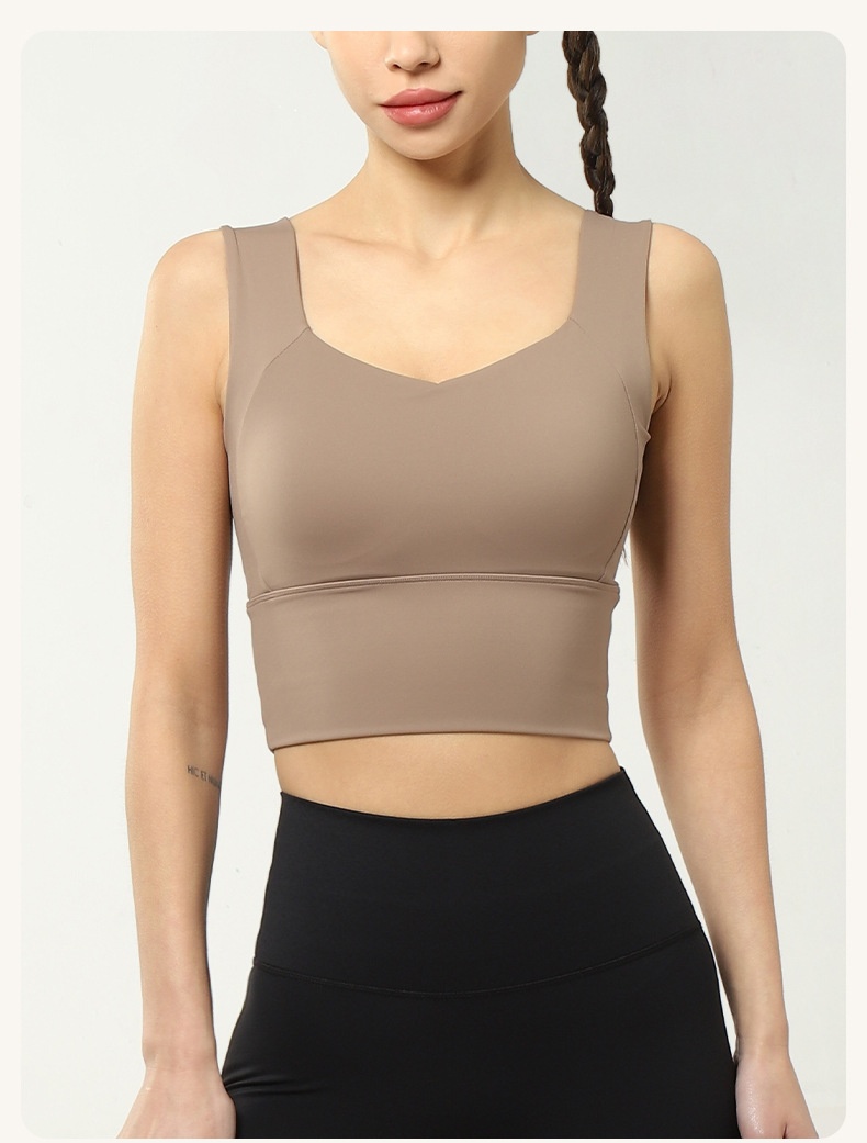 Surge Surge Yiwu Sports Factory High-Strength Shockproof Running Push-Up Bra Side Support Yoga Wear Fitness Vest_desvips.com