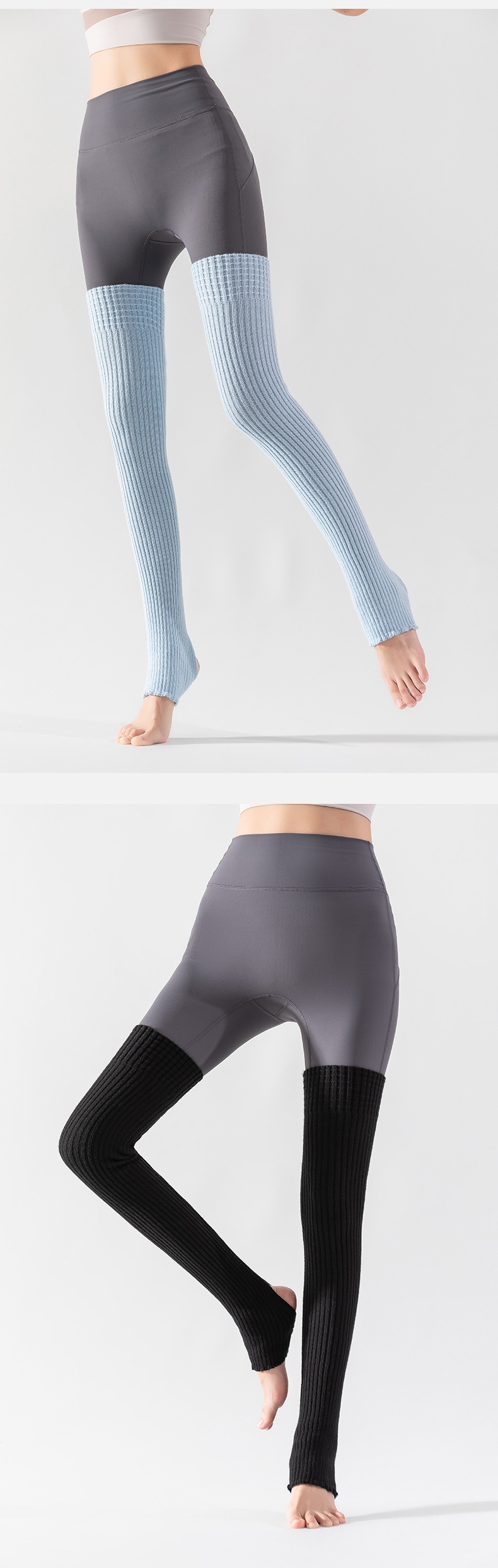 Surge Surge Yoga Warmers For Women, Autumn And Winter, Leg Protection, Warm, Long Tube, Sports, Pilates, Fitness, Footed,_desvips.com