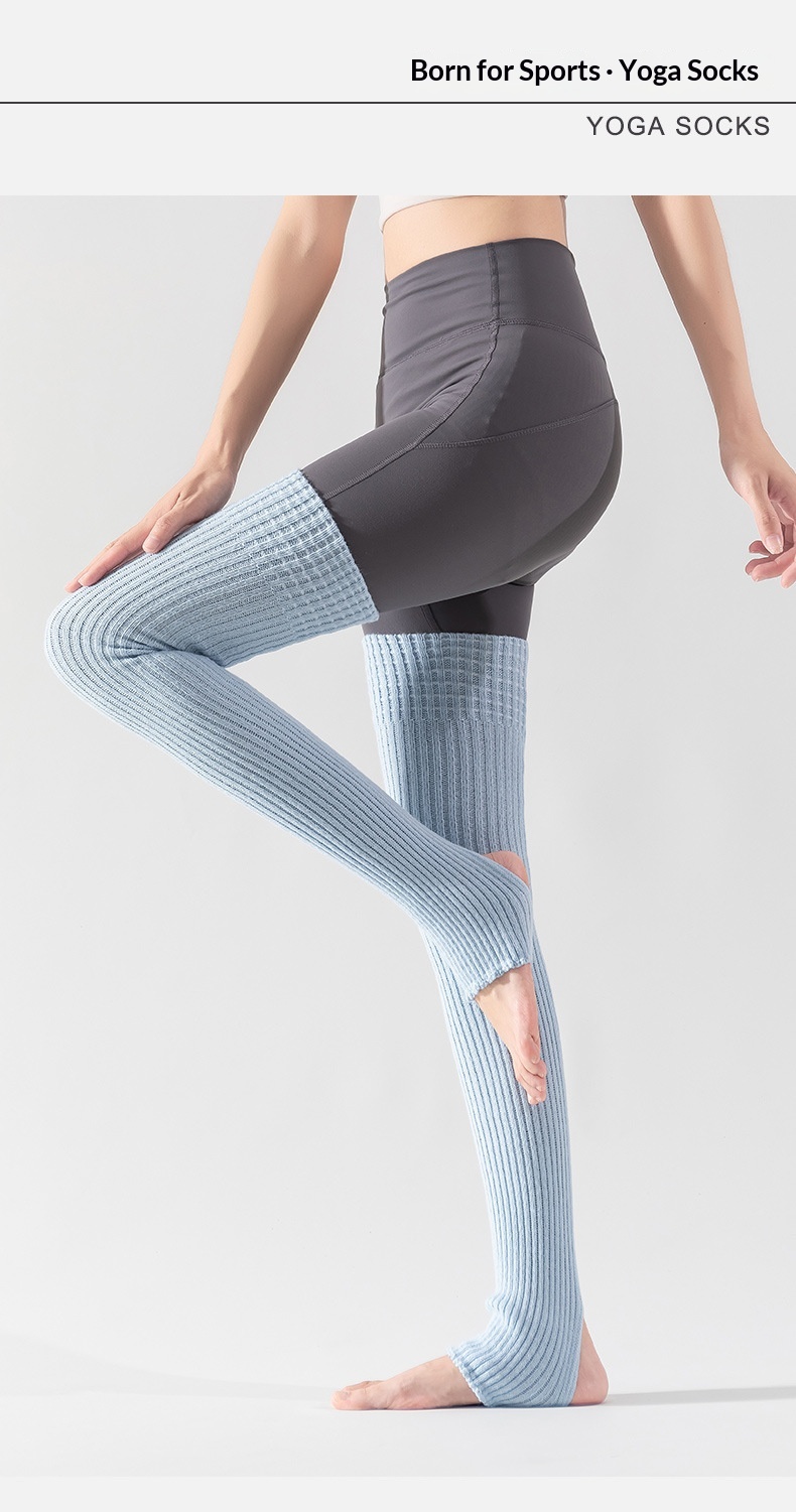 Surge Surge Yoga Warmers For Women, Autumn And Winter, Leg Protection, Warm, Long Tube, Sports, Pilates, Fitness, Footed,_desvips.com