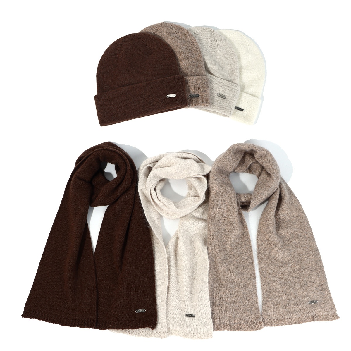 2025 New Scarf Gloves Three-Piece For Women Autumn Winter Cashmere Knitted Wool Hat Warm Set_desvips.com