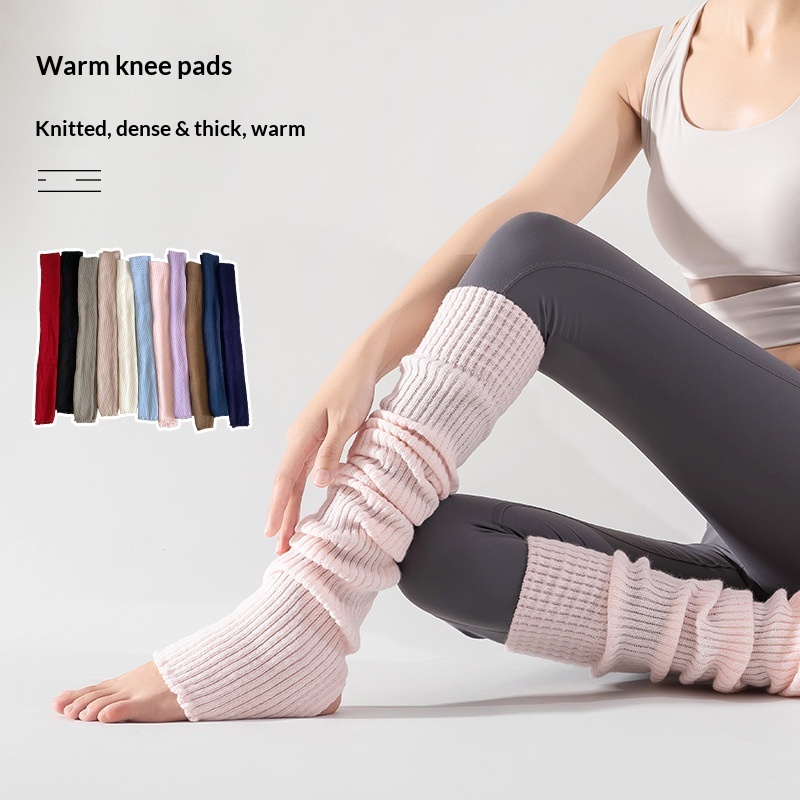 Scaldamuscoli da yoga Surge Surge per donna, autunno e inverno, protezione per le gambe, caldi, tubo lungo, sport, pilates, fitness, con piedini,_voghion.com