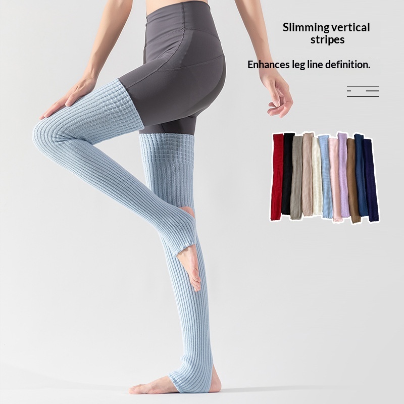 Surge Surge Yoga Warmers For Women, Autumn And Winter, Leg Protection, Warm, Long Tube, Sports, Pilates, Fitness, Footed,_desvips.com