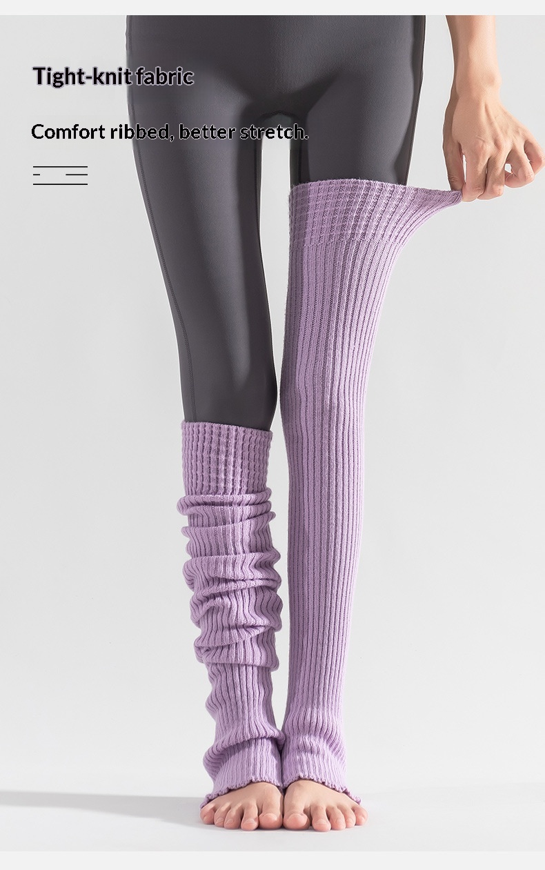 Surge Surge Yoga Warmers For Women, Autumn And Winter, Leg Protection, Warm, Long Tube, Sports, Pilates, Fitness, Footed,_desvips.com