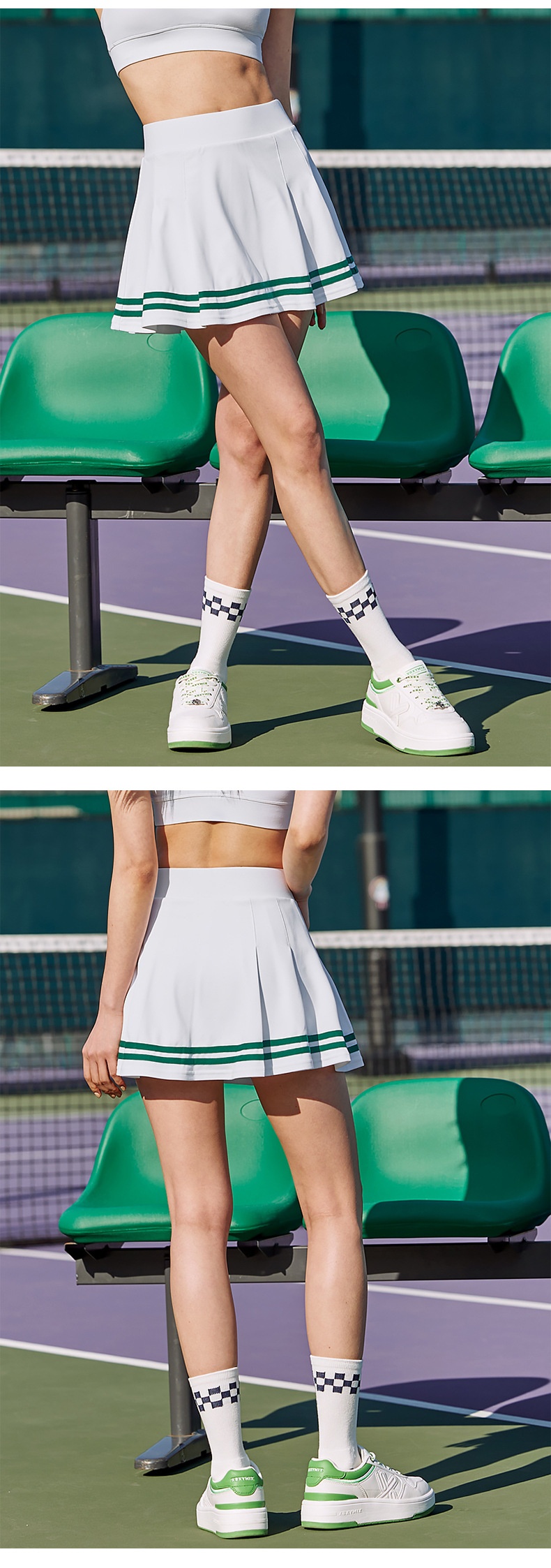 Advanced Quick-Dry Pleated Sports Anti-Exposure Golf Women's Fitness Running Tennis Badminton Skirt_desvips.com