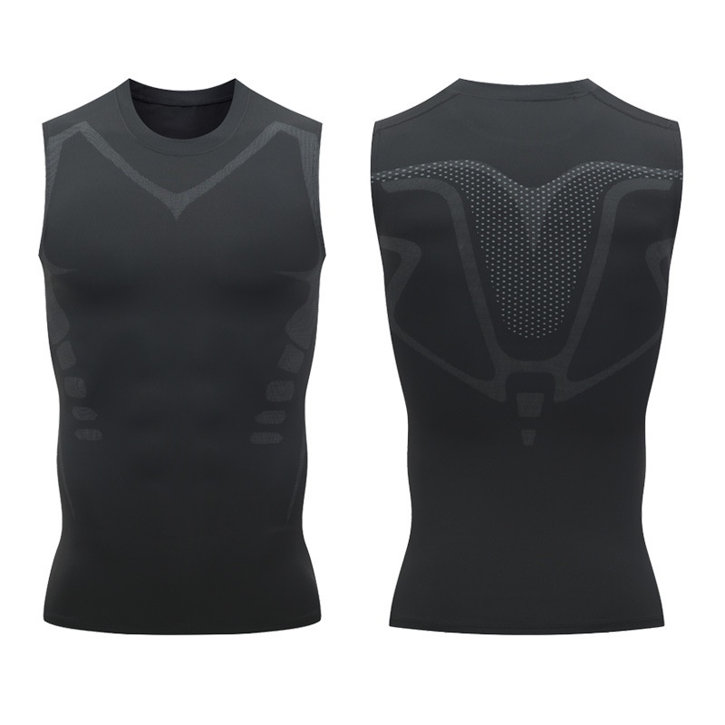 Surge P Sports Tight-Fitting Vest Men Summer Festival Training Quick-Drying Elastic Basketball Running Sweat-Wicking Fitness_voghion.com
