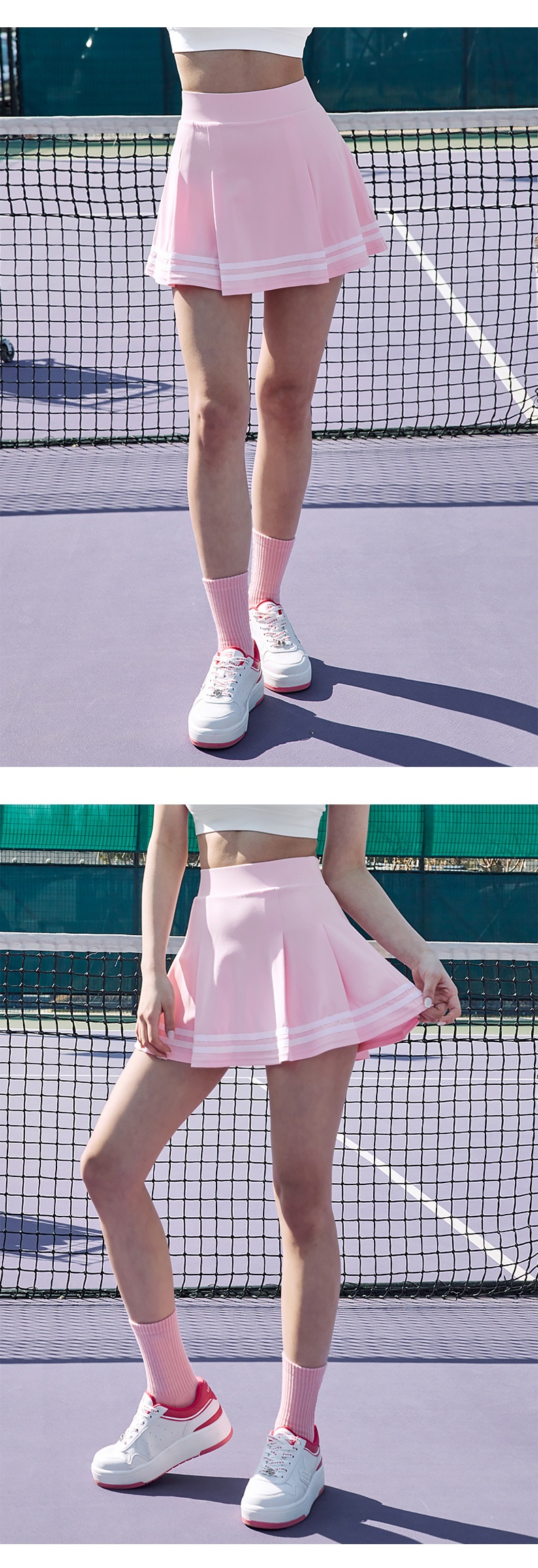 Advanced Quick-Dry Pleated Sports Anti-Exposure Golf Women's Fitness Running Tennis Badminton Skirt_desvips.com