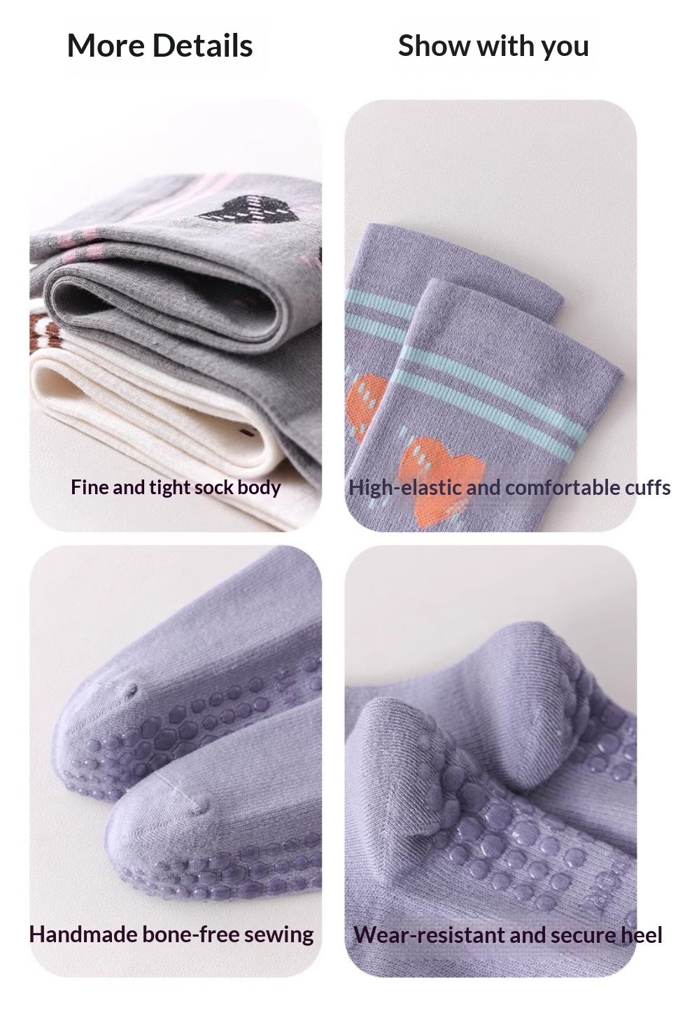 Autumn Winter Korean Style Calf Yoga Low Non-Slip Indoor Training Compression Outdoor Sports Running Long Socks_desvips.com