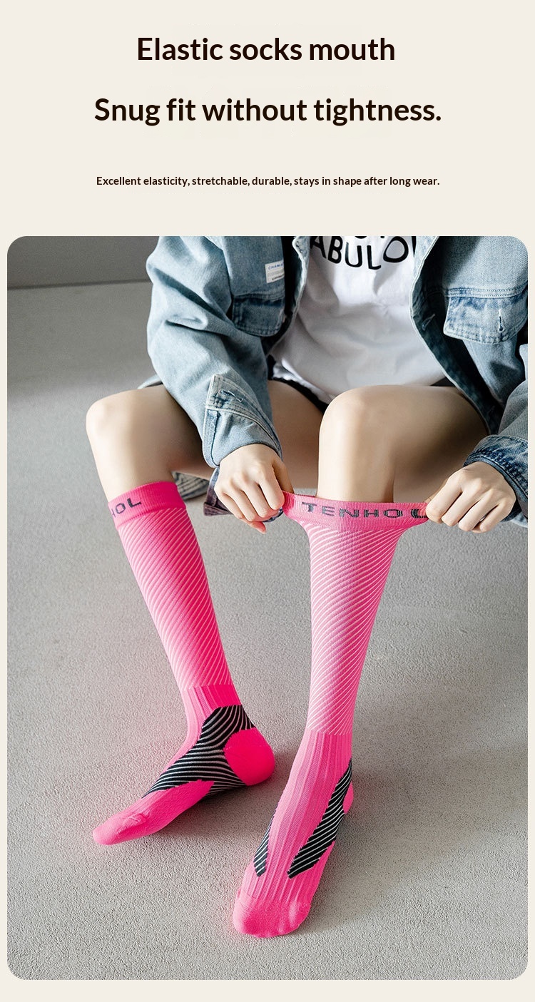 Women's For Spring And Autumn, Calf Socks, Outdoor Professional Running, Yoga, Fitness, Jump Rope, High Tube Sports_desvips.com